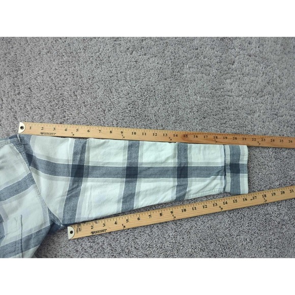 Eddie Bauer Plaid Button Up Shirt Hoodie Women's Large Long Sleeve - Picture 4 of 7